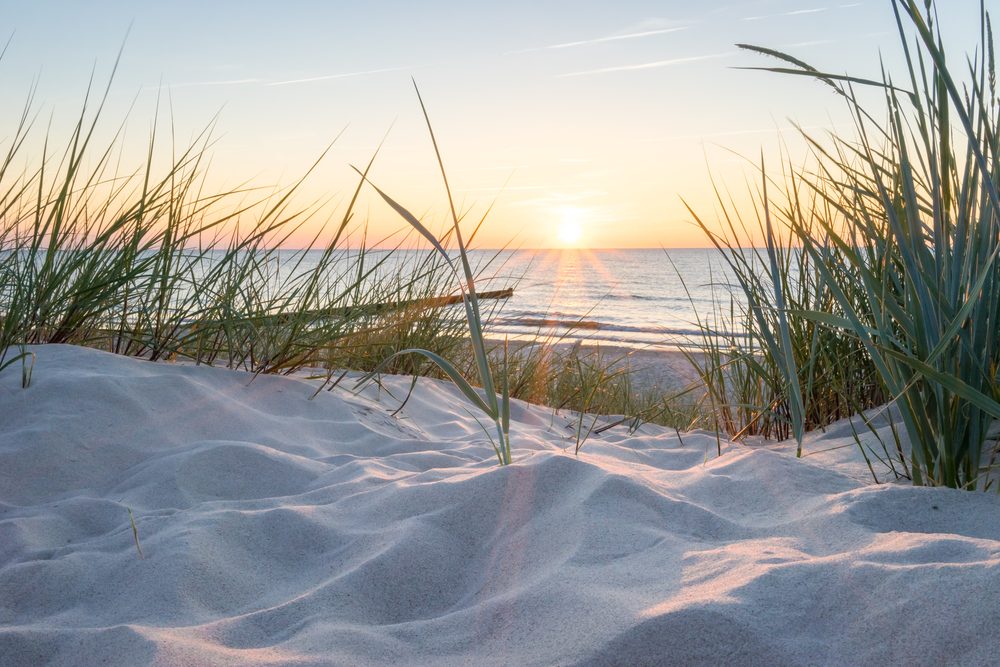 Sunset at the Baltic sea